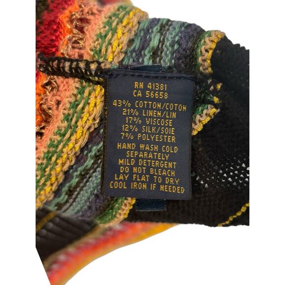 Vintage Polo Ralph Lauren Serape Southwestern Boho Open Knit Cardigan Small NWOT - Picture 6 of 8